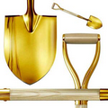 40" Show Gold Plated D-Handle Groundbreaking Ceremonial Shovel
